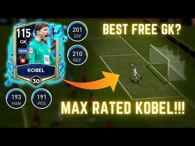 THIS FREE GK IS AMAZING!!! | MAX RATED TOTS KOBEL | PLAYER REVIEW | FIFA MOBILE 23