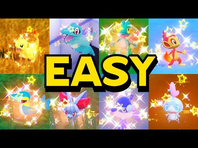 The Fastest Way to Shiny Hunt Every STARTER in The Indigo Disk - Pokémon Scarlet and Violet DLC