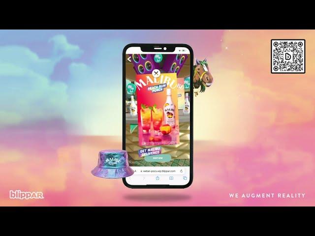 Blippar Augmented Reality Malibu Campaign