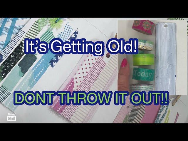 What to do with old Washi tape?  Spend Arts and Crafts Friday with me!