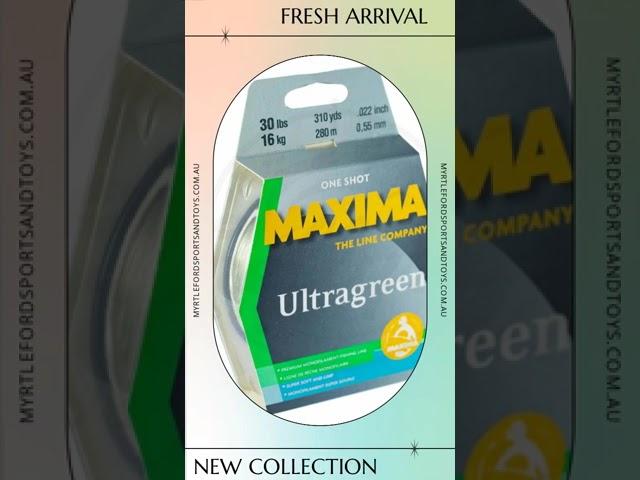 Maxima One Shot Monofilament Fishing Line 300 metres Ultra Green