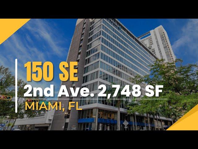 Premium 2,748 SF Office Space for Lease in Downtown Miami | Chase Bank Building Real Estate