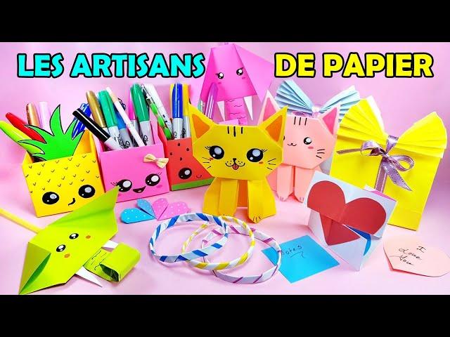 9 IDÉES DE PAPIER - Porte-crayon Kawaii, chat, carte sans fin, bracelet et plus encore,