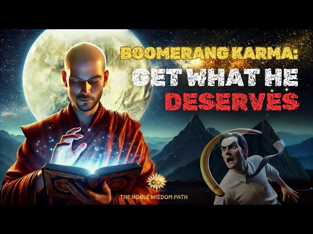 Boomerang KARMA: Get What He Deserves | BUDDHIST WISDOM