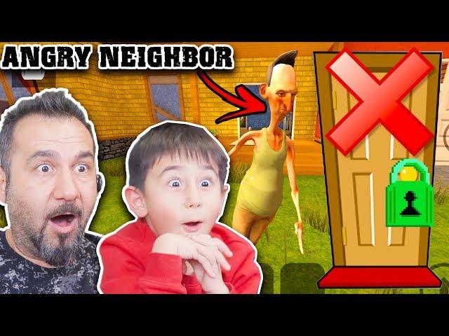 KIZGIN KOMŞUNUN GİZLİ KAPISININ ARKASINDA NE VAR?! | ANGRY NEIGHBOR OYNUYORUZ