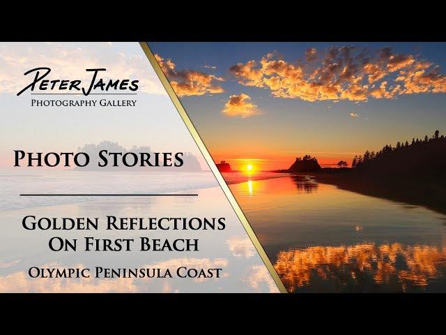 "Golden Reflection on First Beach" - Landscape Photography Stories