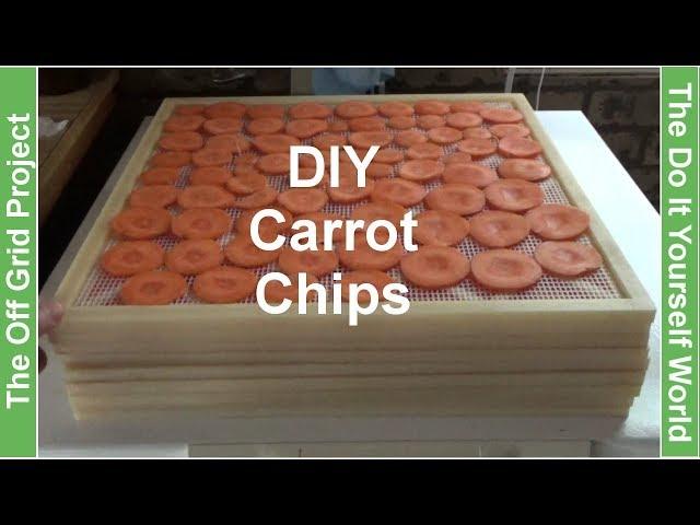 Making Natural Carrot Chips At The Off Grid Project