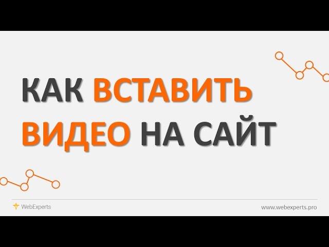 КАК ВСТАВИТЬ ВИДЕО НА САЙТ. Добавление видео на сайт и защита паролем