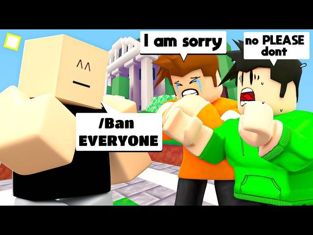 I PRETENED To Be A DEV And BAN People.. (Roblox Bedwars)