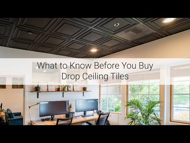 What to Know Before You Buy Drop Ceiling Tiles