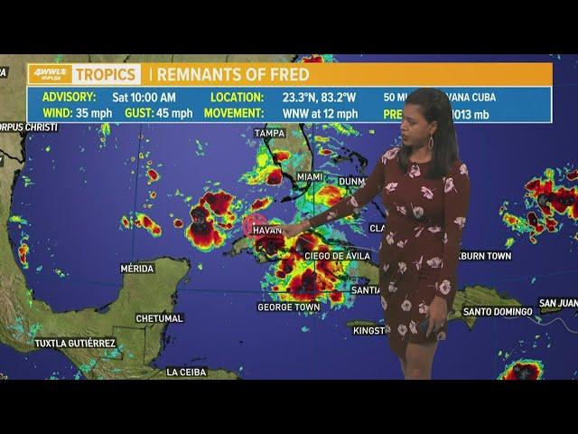 Monitoring the remnants of Fred and Tropical Storm Grace