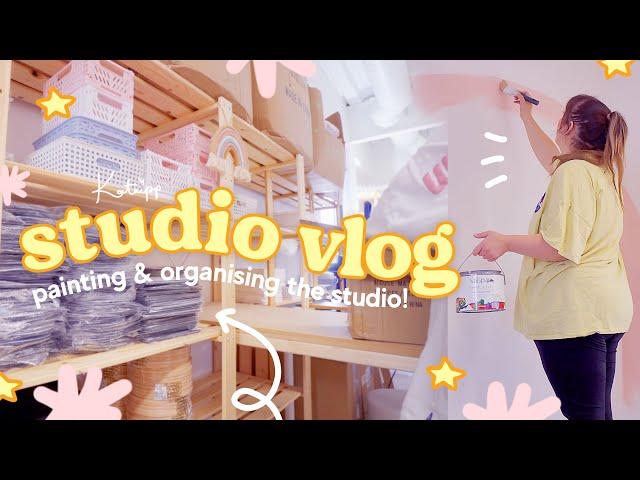 STUDIO VLOG  Organising the new studio & The Katnipp Pink wall is back!