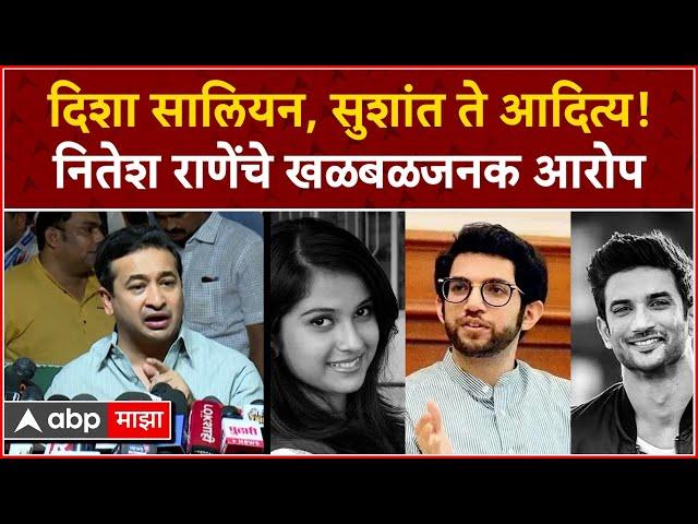 Nitesh Rane on Disha Salian : दिशा सालियन, सुशांत ते आदित्य!नितेश राणेंचे खळबळजनक आरोप