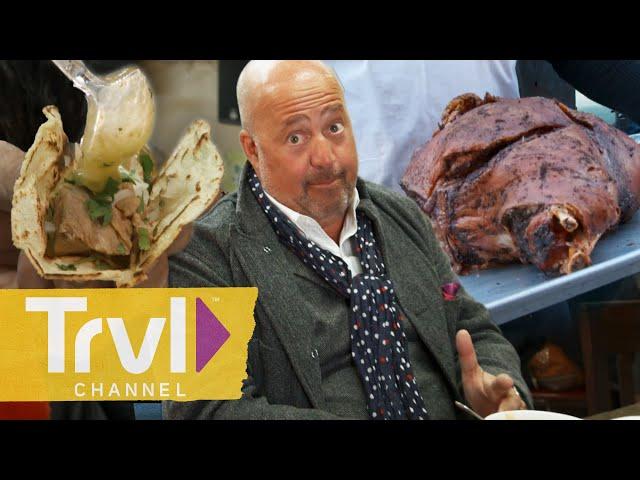 Sampling the Bronx's Unique Culinary Culture | Bizarre Foods with Andrew Zimmern | Travel Channel