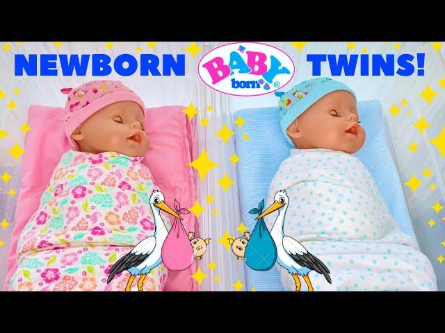 Baby Born Twins Compilation! Twin Newborns Come Home From The Hospital + Morning Routine!️