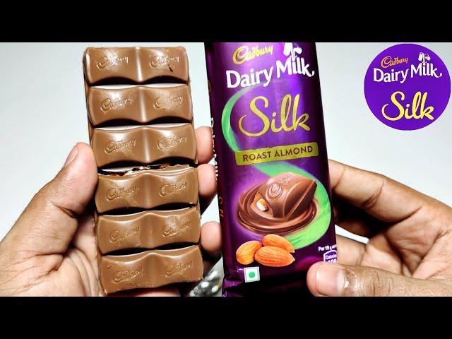 Cadbury Dairy Milk Silk Roast Almond 58g | Ingredients, Taste, Price | Silk Roast Almond Chocolate