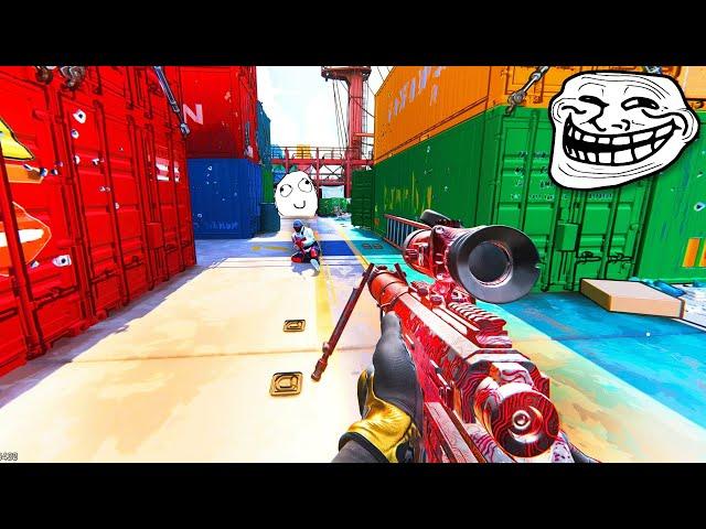 Acting like a BOT then POPPING OFF with a SNIPER (HILARIOUS REACTIONS)