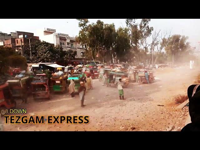 ZCU 20 DUST STORM|TEZGAM EXPRESS |SKIPPING KAMONKI RAILWAY STATION |RAILLION VLOGS |RAILWAY PAKISTAN