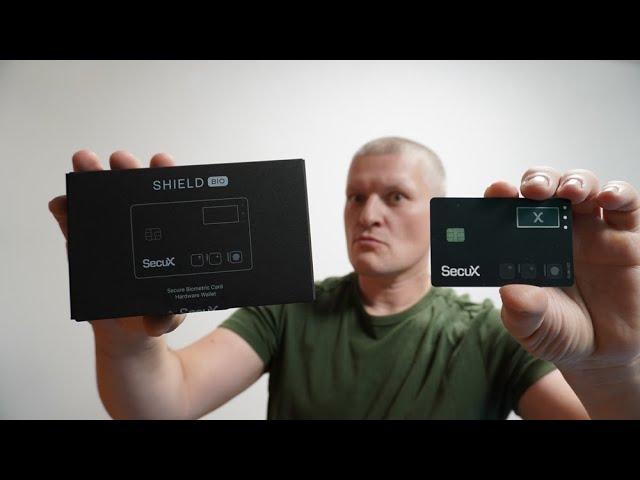 SecuX Shield BIO Hardware Wallet for Crypto and NFT Ultra-Slim Biometric  🫡