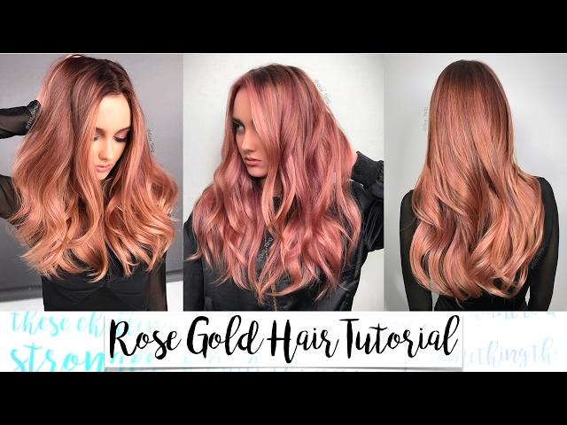 Rose Gold Hair Tutorial