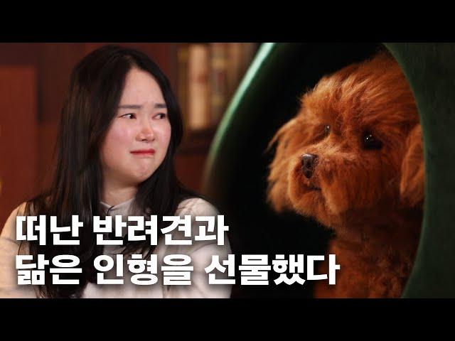 Don't watch this outside. Gifted a doll that looks like their late dogs｜Santa Hyungwook