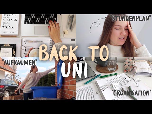 BACK TO UNI// AUSMISTEN *extreme*, neuer Stundenplan, Uni Organisation