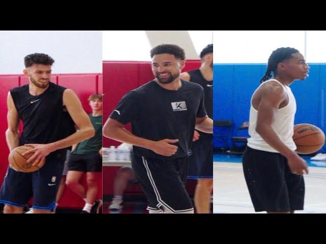 KLAY THOMPSON GOES CRAZY in pick up game FT Chet Holmgren , Rob Dillingham Private NBA Runs