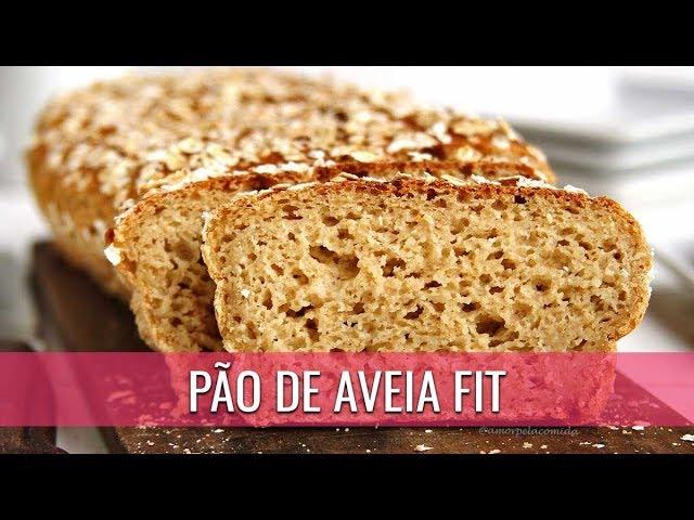 PÃO DE AVEIA FIT SEM GLÚTEN, SEM LEITE, SEM OVO