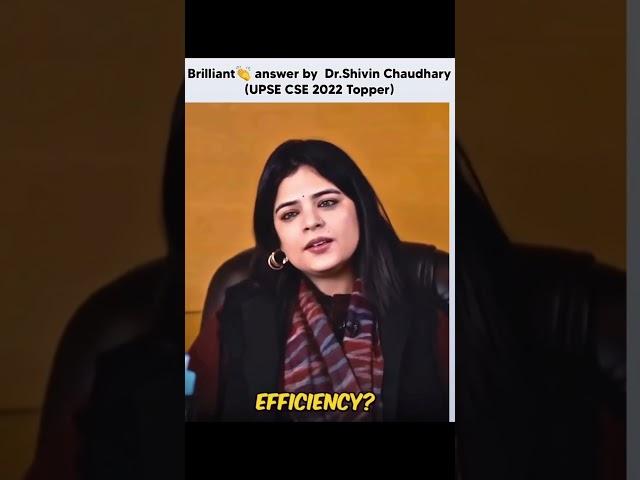 Brilliant Answer by Dr. Shivin Chaudhary | AIR 297 | IAS #iasmotivation #interview #ips #motivation