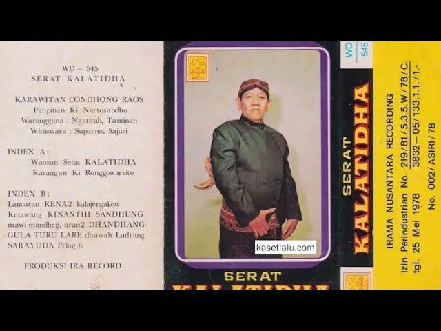 Serat Kalatidha - Karawitan Condhong Raos - Ki Nartosabdho - (Irama Nusantara Recording)