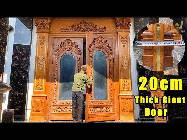 Skillful Craftsman Skills - Design And Build Massive Carved Wooden Doors Of Incredible Thickness