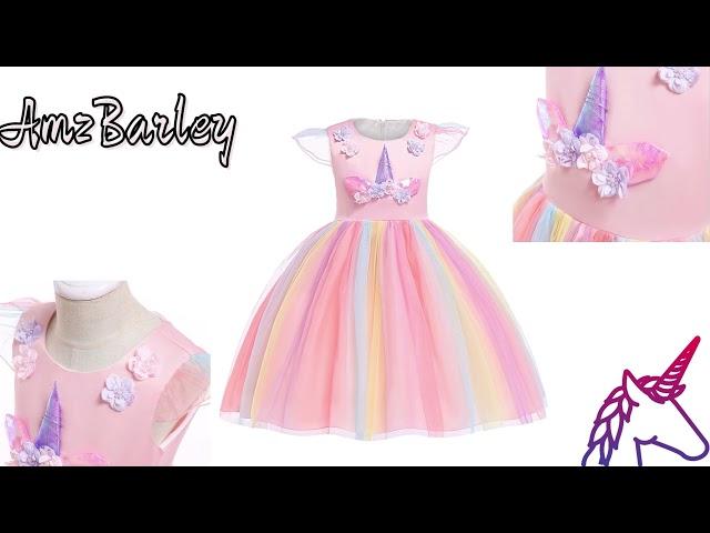 Amzbarley Girls Costume for Princess Christmas Dress Little Girls Fancy Birthday Party Cosplay Dress