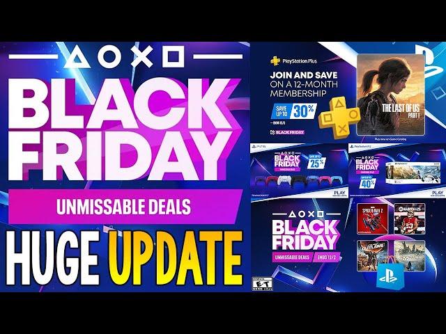 HUGE PlayStation BLACK FRIDAY 2024 Sales UPDATE - Official PlayStation DEALS Revealed!