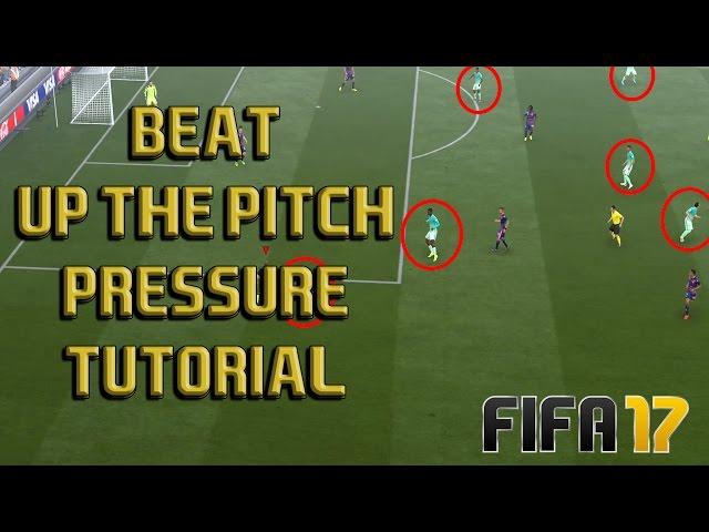 THE SECRET ON HOW TO BEAT HIGH PRESSURE UP THE PITCH DEFENDING - Fifa 17 Attacking Tutorial