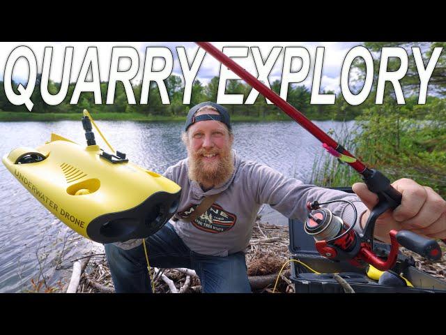 Exploring The Quarry with Gladius Mini - Underwater Drone Fishing