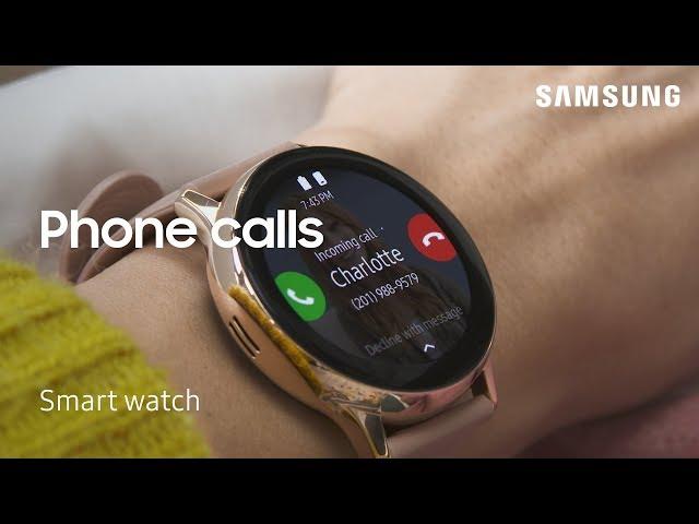 How to make and answer calls from your Galaxy Watch3 and older watch models | Samsung US