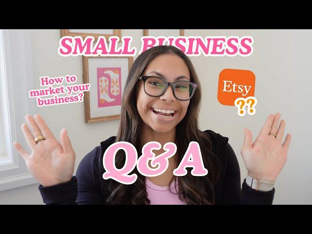 SMALL BUSINESS Q&A | How I market my products, expense tracking & how to stay motivated ⭐️