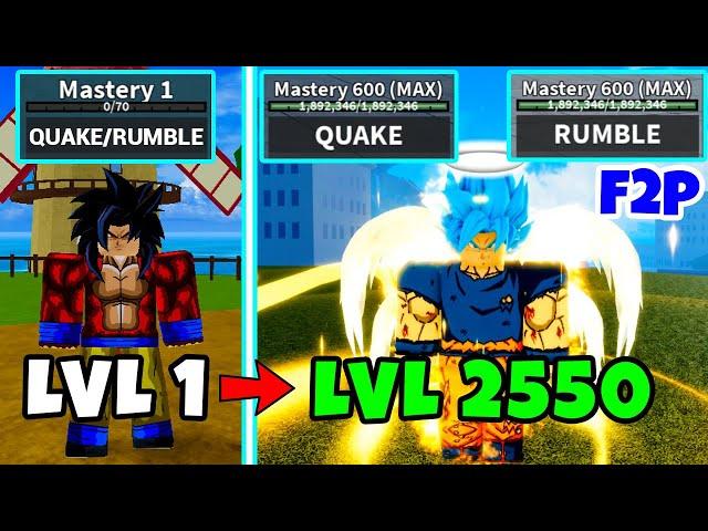 Noob To Pro as *Son Goku* | Awakened Quake & Rumble Fruits | Angel Race V4 Full Awakening | Part Two