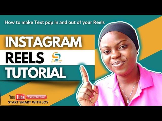 INSTAGRAM REELS TUTORIAL: How to make Text pop in and out of your Reels