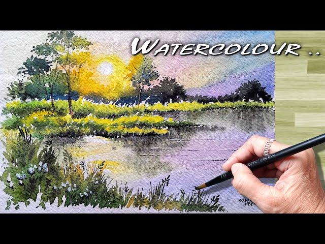  Soothing Watercolour Landscape Painting for Beginners to Advanced | जलरंग निसर्गचित्र पेंटिंग