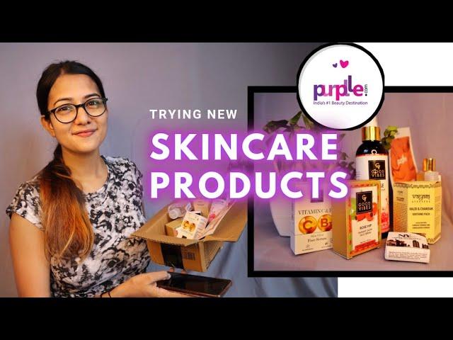 Trying New Skincare Products| Purplle Skincare Haul~ Beauty Carnival Sale| Charchita Sarma|