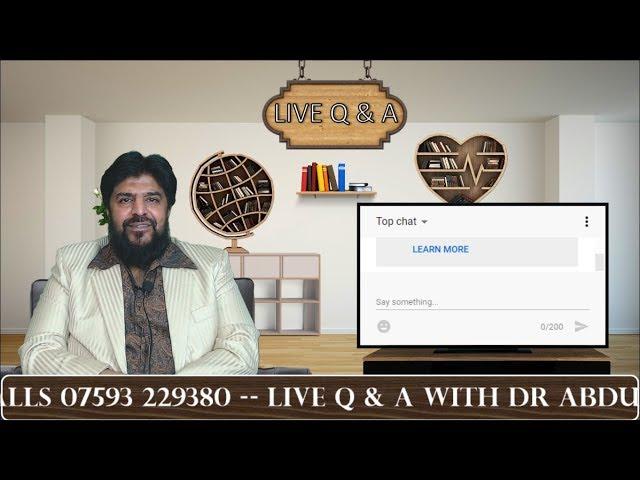 DrAbdulMajid Live Q & A (05/01/19)