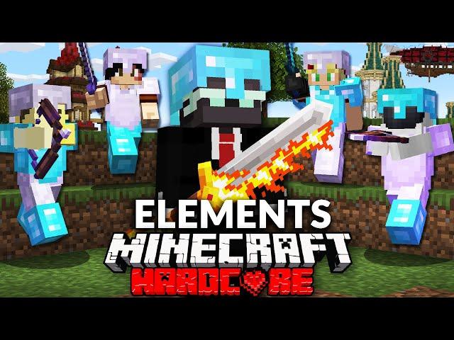 100 Players Simulate Minecraft's Elemental Hunger Games