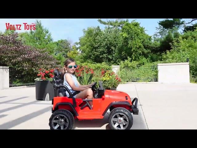 Classic 2-Seater Jeep | 12V Battery Powered Kids Ride On Car Drive | VOLTZ TOYS