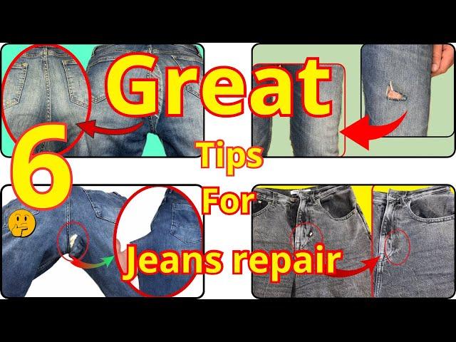 6 Great tips and tricks for repairing jeans for beginners!
