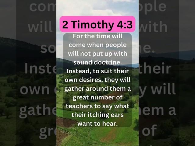 ️Daily Bible Verses--- 2 Timothy 4:3 #shorts #bibleverse #god #pray #trustgod  #jesus #godlovesyou