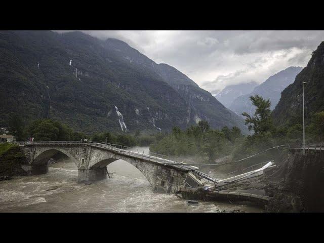 Ливни и паводки на юге Швейцарии: есть жертвы