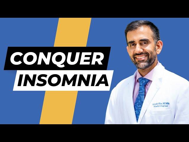 Conquer Insomnia Now with Dr. Avi Bhar