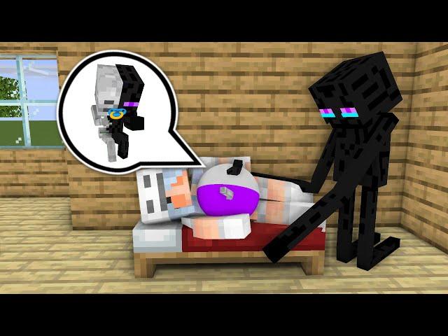 Monster School : SKELEGIRL & ENDERMAN BABY LIFE - Minecraft Animation