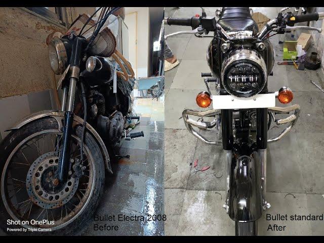 Restoration old bullet (Electra) 5speed 2008 converted in to new standard model